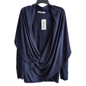 Meaeor Draped Collar Top*NWT*